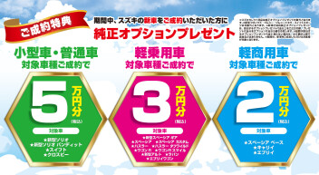 ７月１９日～２１日３連休はスズキ週末展示会！